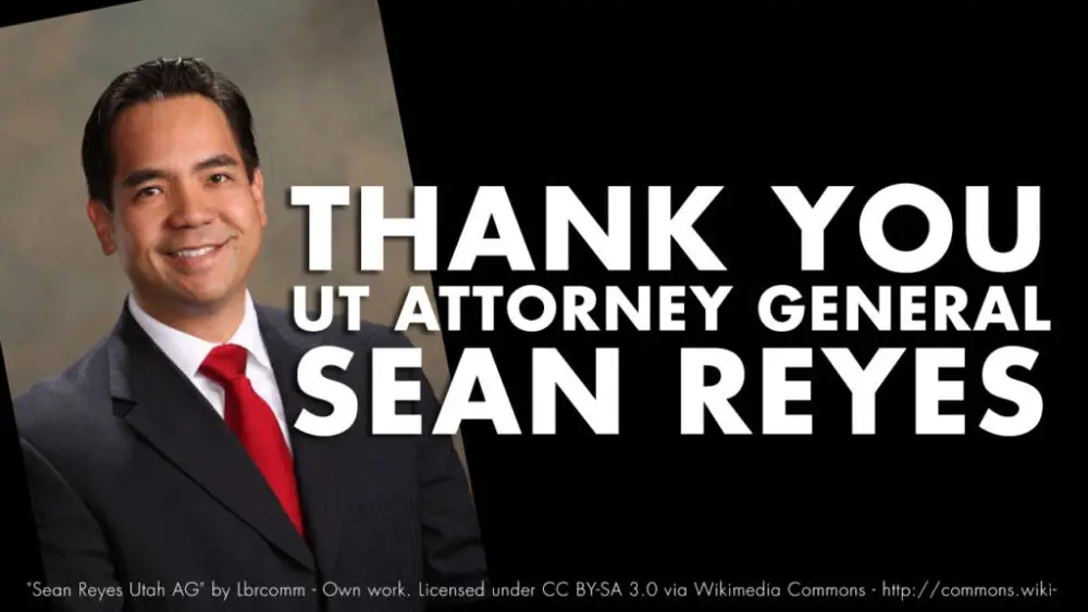 Proud Of Utah Attorney General 1 Sean Reyes Human Trafficking